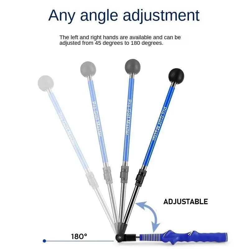 Golf Swing Trainer Folding Correction Practitioner Adjustable Length Angle Beginner Available with Left Right Hands HGB023